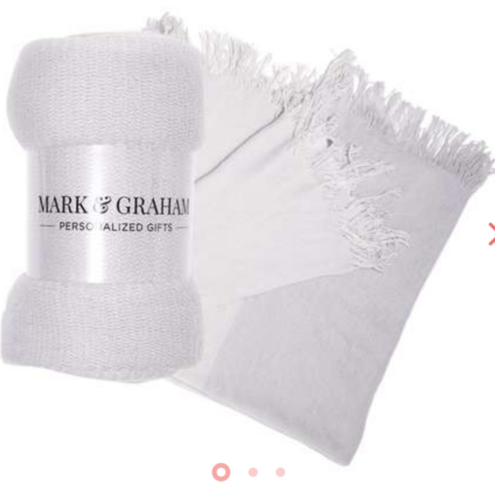2/$30 *when bundled Mark & Graham Colorblock Throw in Grey/Ivory